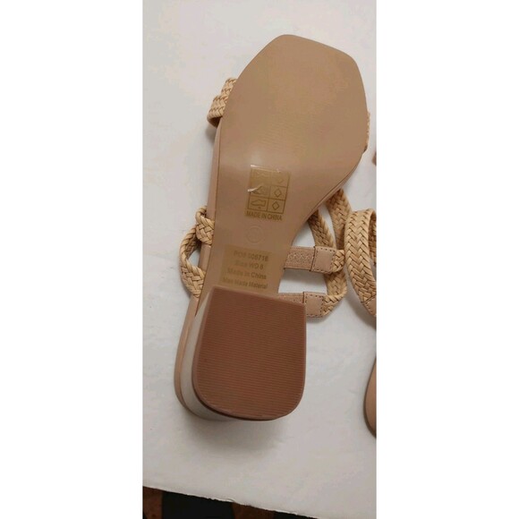 Journee Collection Women's Size 8 Natia Heeled Sandals Tan 8M - Picture 9 of 12